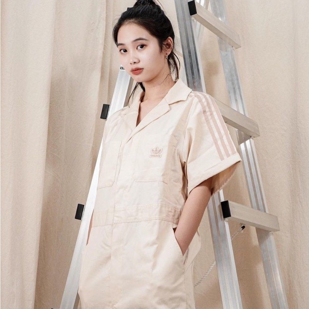 Beige Adidas Original Jumpsuit/Boilersuit Size Small